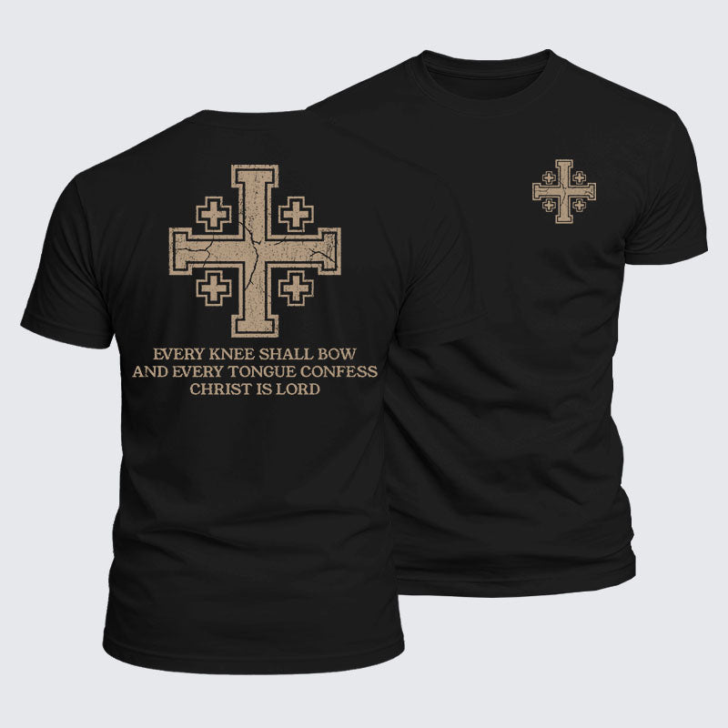 Luxe Mercerized Cotton Tee -  Every Knee Shall Bow And Every Tongue Confess: Christ Is Lord
