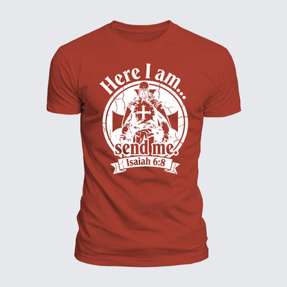 Luxe Mercerized Cotton Tee - Here I Am Send Me