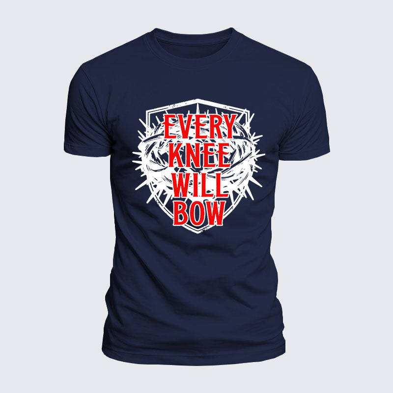 Luxe Mercerized Cotton Tee - Every Knee Will Bow