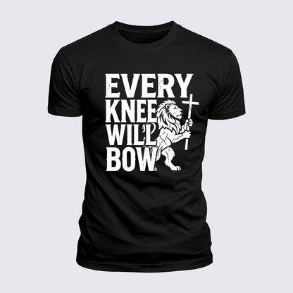 Luxe Mercerized Cotton Tee - Every Knee Will Bow
