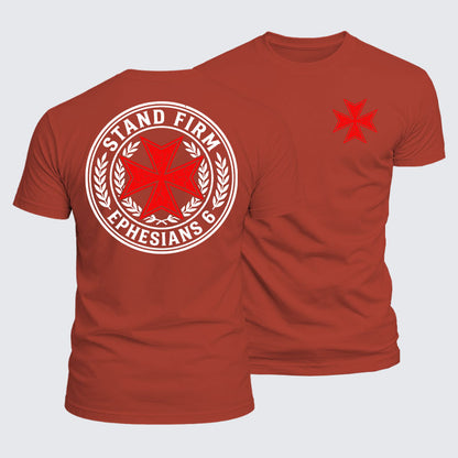 Luxe Mercerized Cotton Tee - Stand Firm Ephesians 6