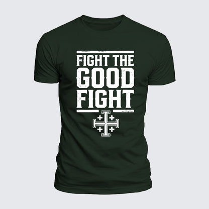 Luxe Mercerized Cotton Tee -  Fight the Good Fight