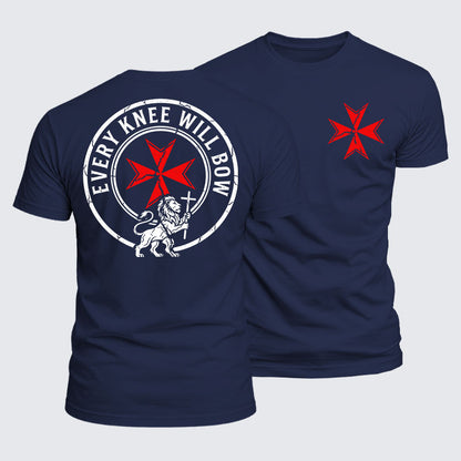 Luxe Mercerized Cotton Tee -  Every Knee Will Bow