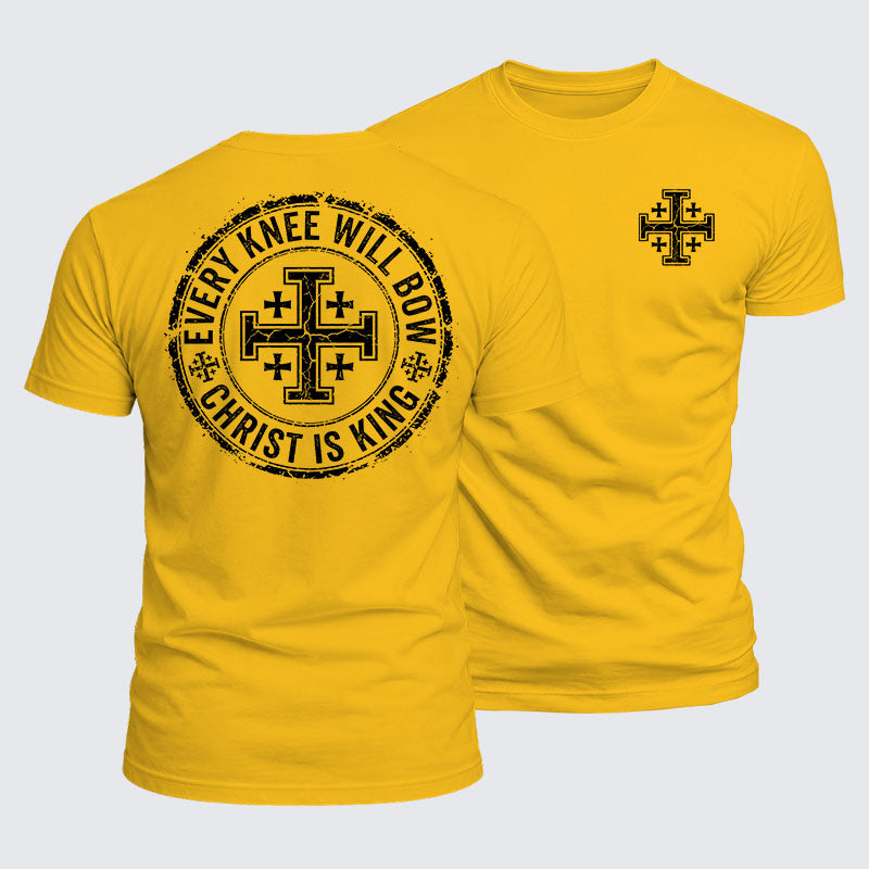 Luxe Mercerized Cotton Tee -  Every Knee Will Bow