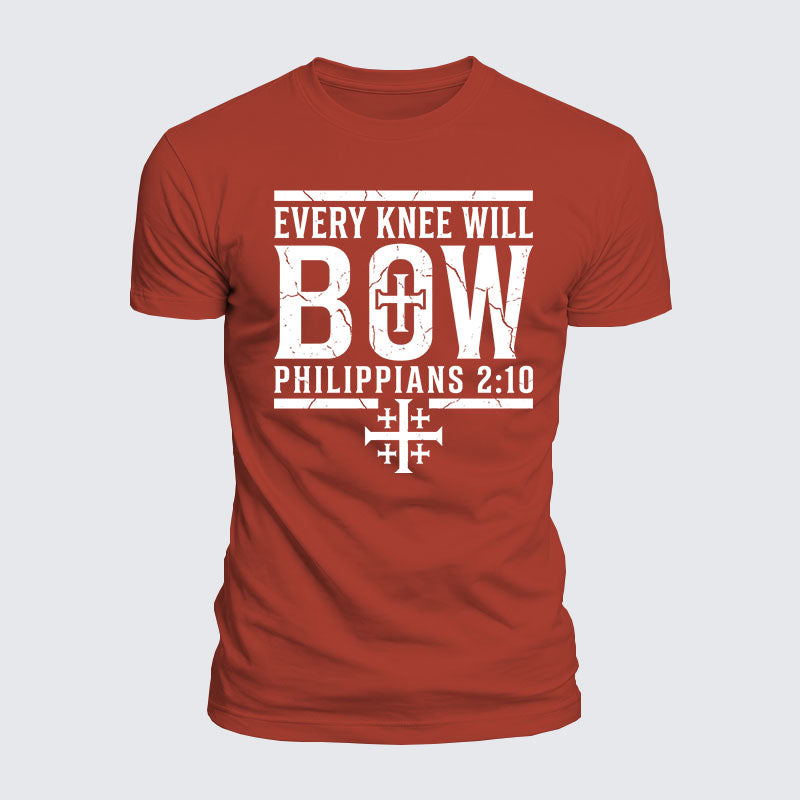 Luxe Mercerized Cotton Tee -  Every Knee Will Bow