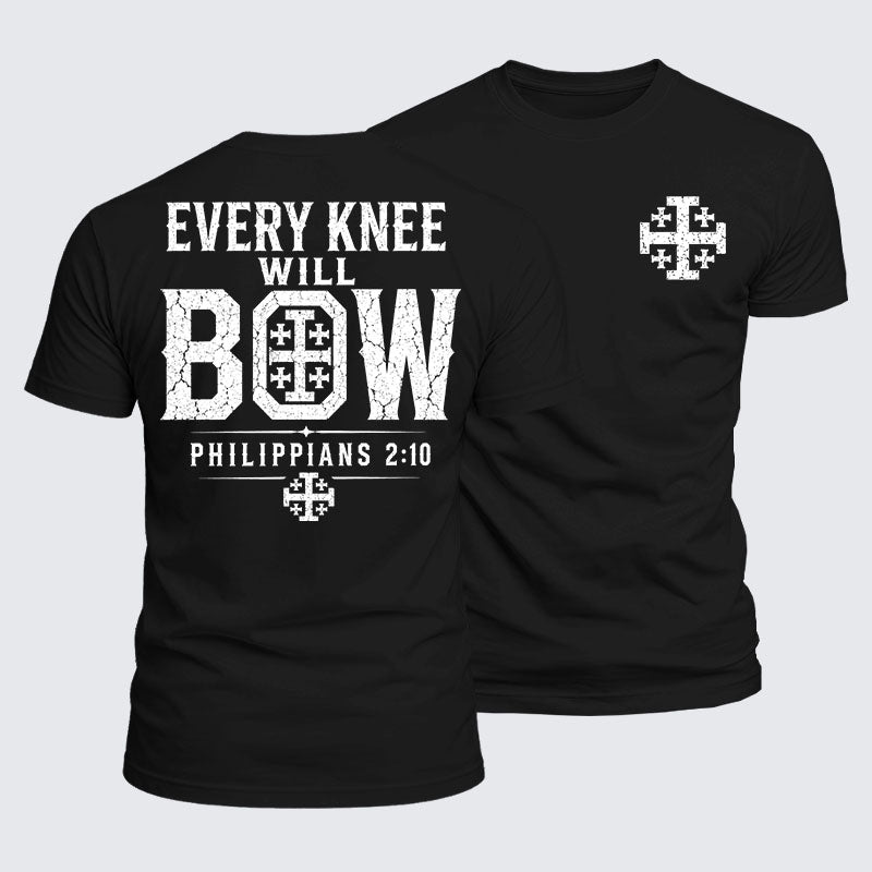 Luxe Mercerized Cotton Tee -  Every Knee Will Bow