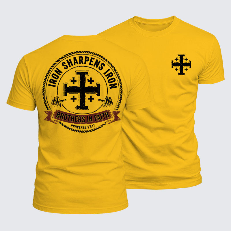 Luxe Mercerized Cotton Tee -  Iron Sharpens Brothers In Faith