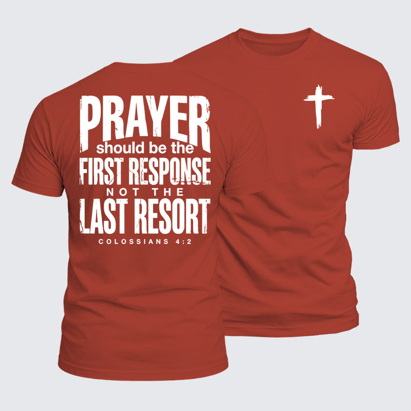 Luxe Mercerized Cotton Tee - Prayer First Response