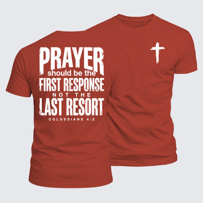 Luxe Mercerized Cotton Tee - Prayer First Response