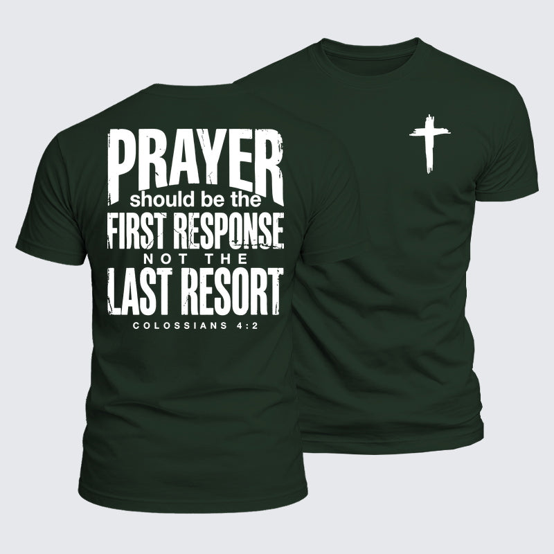 Luxe Mercerized Cotton Tee - Prayer First Response