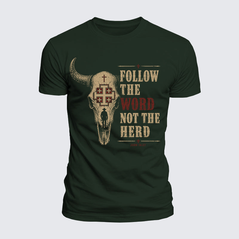 Luxe Mercerized Cotton Tee -  Follow The Word Not The Herd
