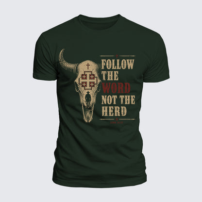Luxe Mercerized Cotton Tee -  Follow The Word Not The Herd