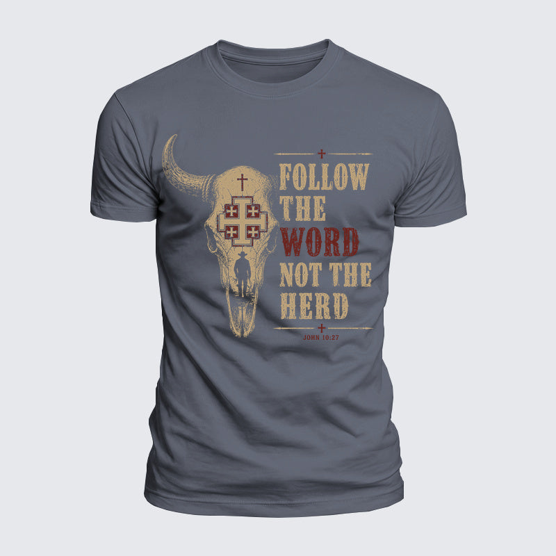 Luxe Mercerized Cotton Tee -  Follow The Word Not The Herd