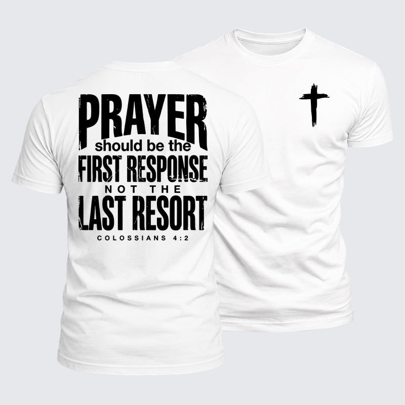 Luxe Mercerized Cotton Tee - Prayer First Response