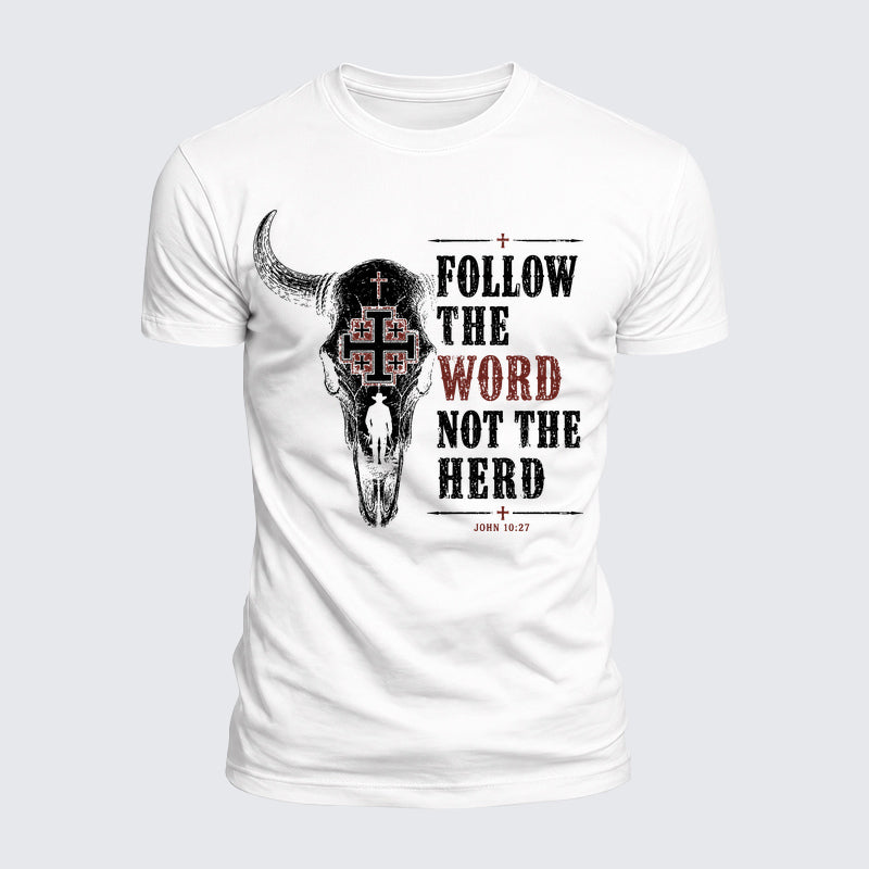 Luxe Mercerized Cotton Tee -  Follow The Word Not The Herd