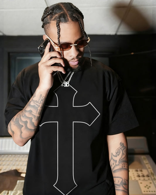 Cross Printed Men's T-shirt