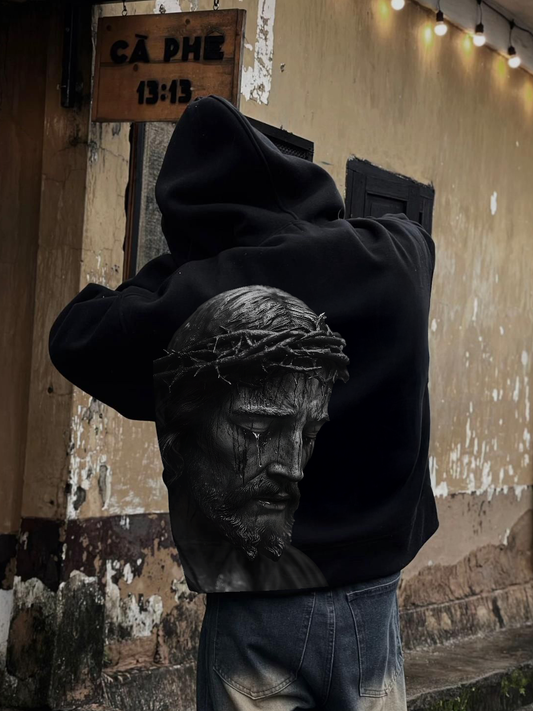 Jesus Christ Printed Men's Hoodie
