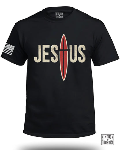 Jesus Surf Cross T-Shirt