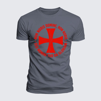 Luxe Mercerized Cotton Tee - Non Nobis Domine, Non Nobis, Sed Nomini Tuo Da Gloriam