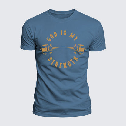 Luxe Mercerized Cotton Tee - God Is My Strength