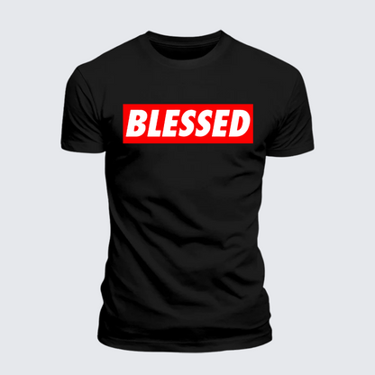 Luxe Mercerized Cotton Tee - Blessed