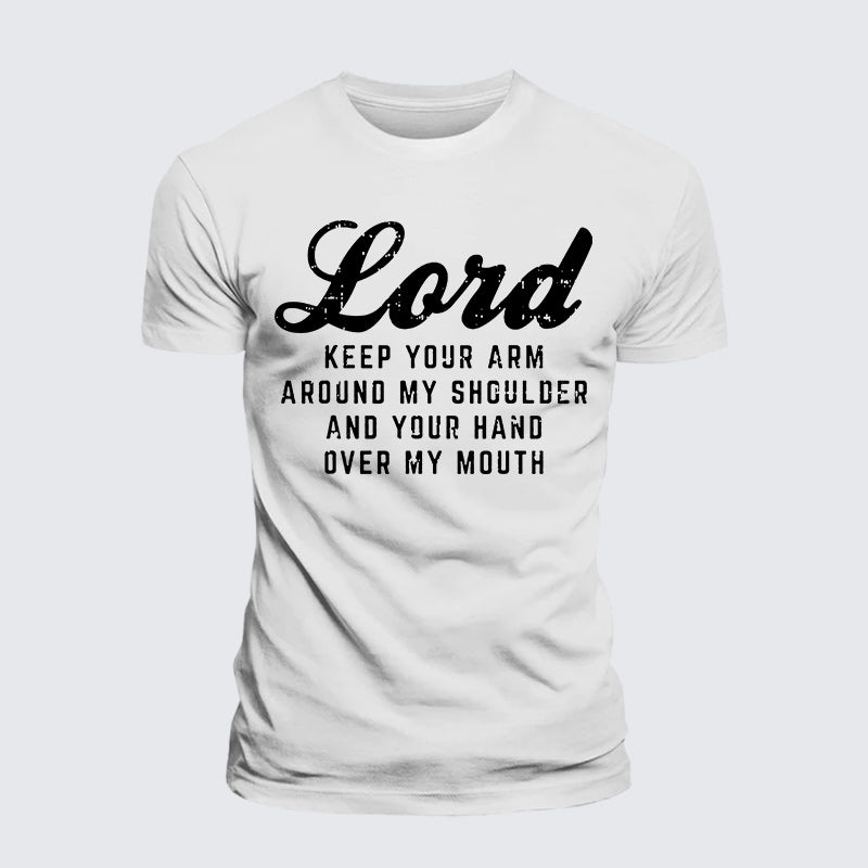 Luxe Mercerized Cotton Tee - Lord Arm Shoulder Hand Mouth