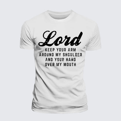 Luxe Mercerized Cotton Tee - Lord Arm Shoulder Hand Mouth