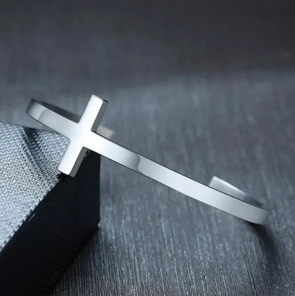 Adjustable Cross Bangle
