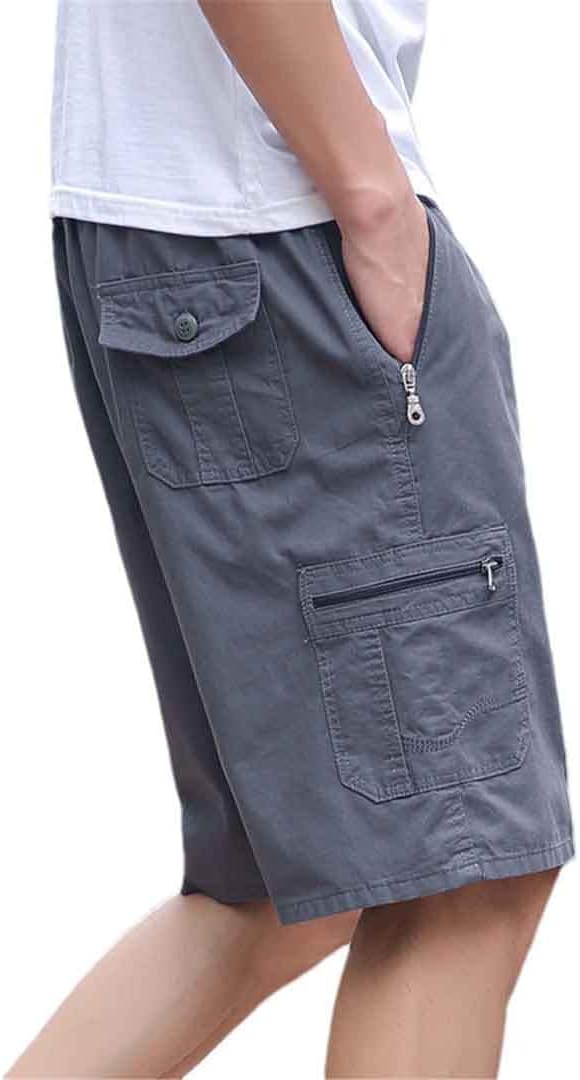 Cargo Shorts Men Streetwear Summer Cotton Multi-Pocket Casual Shorts Outdoor Jogger Shorts