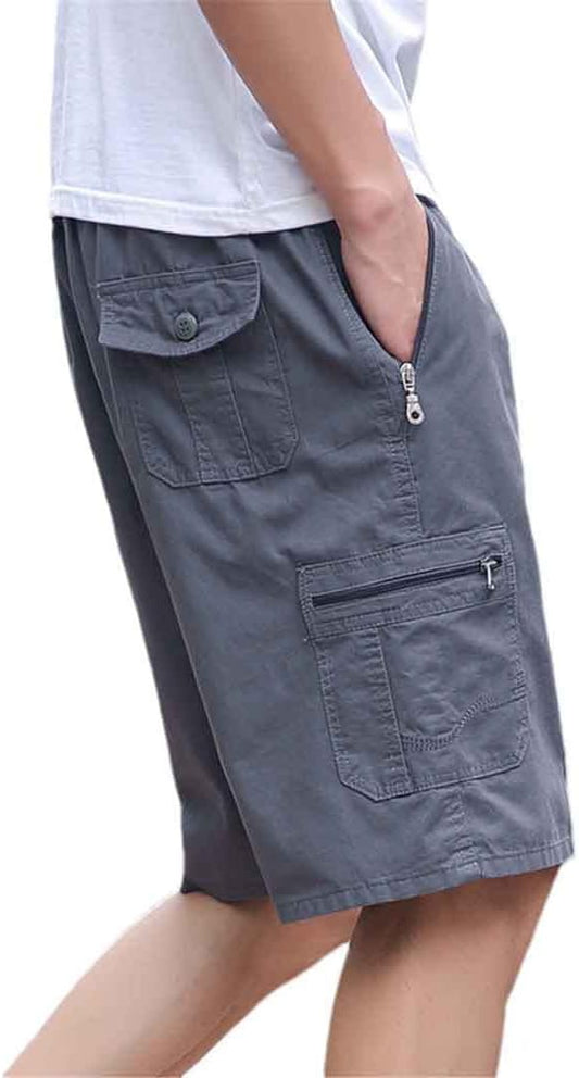 Cargo Shorts Men Streetwear Summer Cotton Multi-Pocket Casual Shorts Outdoor Jogger Shorts