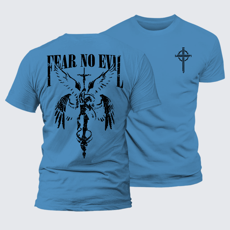 Luxe Mercerized Cotton Tee - Fear No Evil