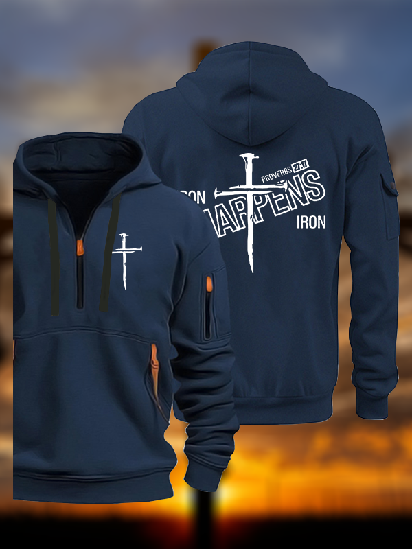 Iron Sharpens Jesus God Christian Zipper Hoodies