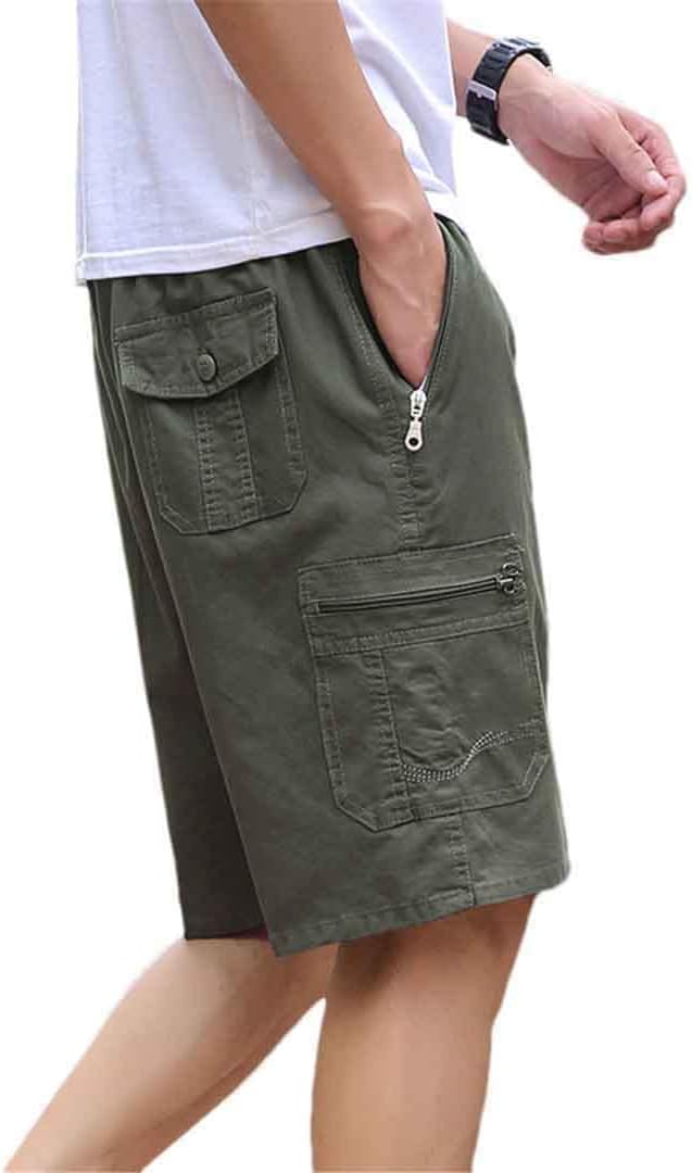 Cargo Shorts Men Streetwear Summer Cotton Multi-Pocket Casual Shorts Outdoor Jogger Shorts