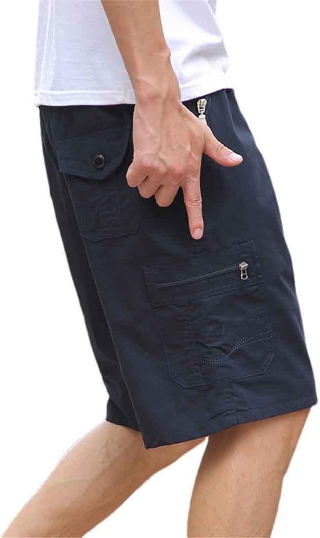 Cargo Shorts Men Streetwear Summer Cotton Multi-Pocket Casual Shorts Outdoor Jogger Shorts