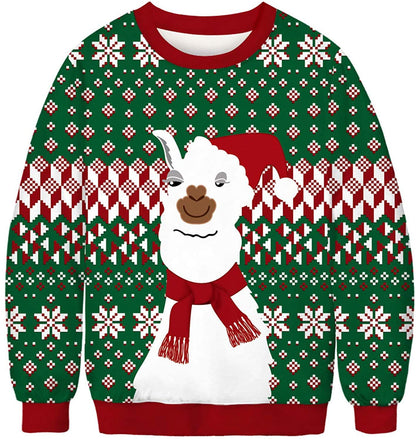 Unisex 3D Cucumber Can Print Christmas Sweatshirt