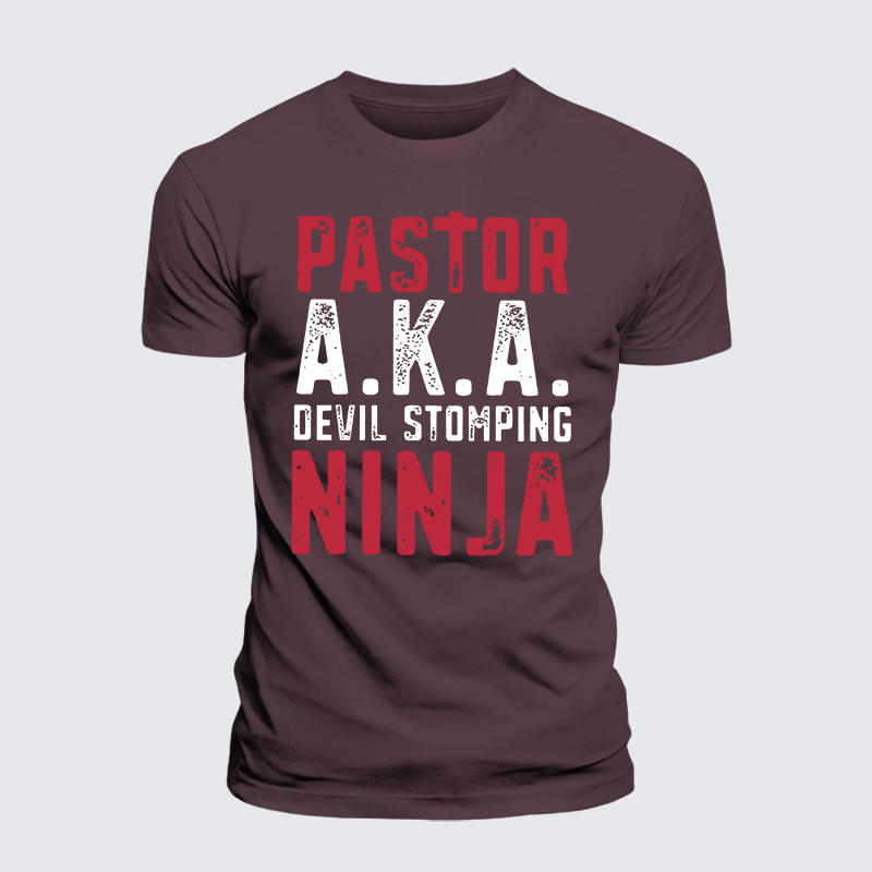 Luxe Mercerized Cotton Tee - Pastor Aka Devil Stomping Ninja