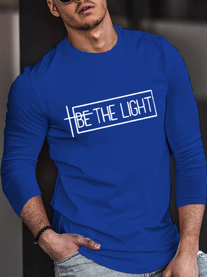Be The Light Cotton Long Sleeve T-Shirt