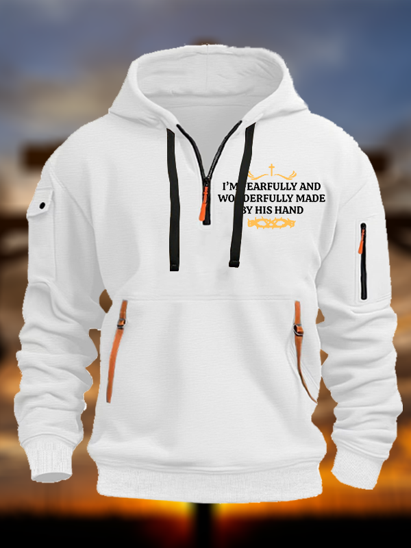 I’m Fearfully And Wonderfully Made By His Hand Jesus God Christian Zipper Hoodies