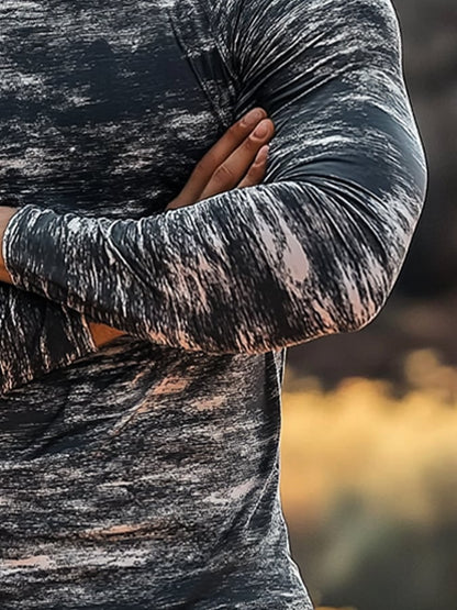 Men's Outdoor Sun Protection Breathable Cool Hooded Sun Protection Long Sleeve Top