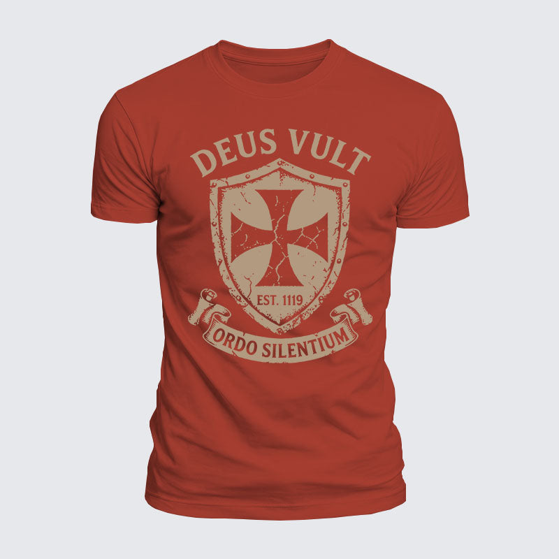 Luxe Mercerized Cotton Tee - Deus Vult