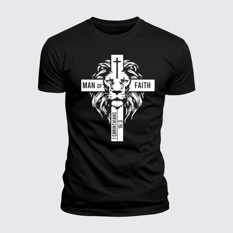 Luxe Mercerized Cotton Tee - Man of Faith