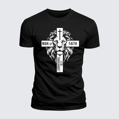 Luxe Mercerized Cotton Tee - Man of Faith