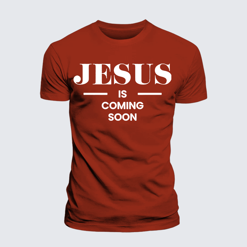 Luxe Mercerized Cotton Tee - Jesus Is Coming Soon