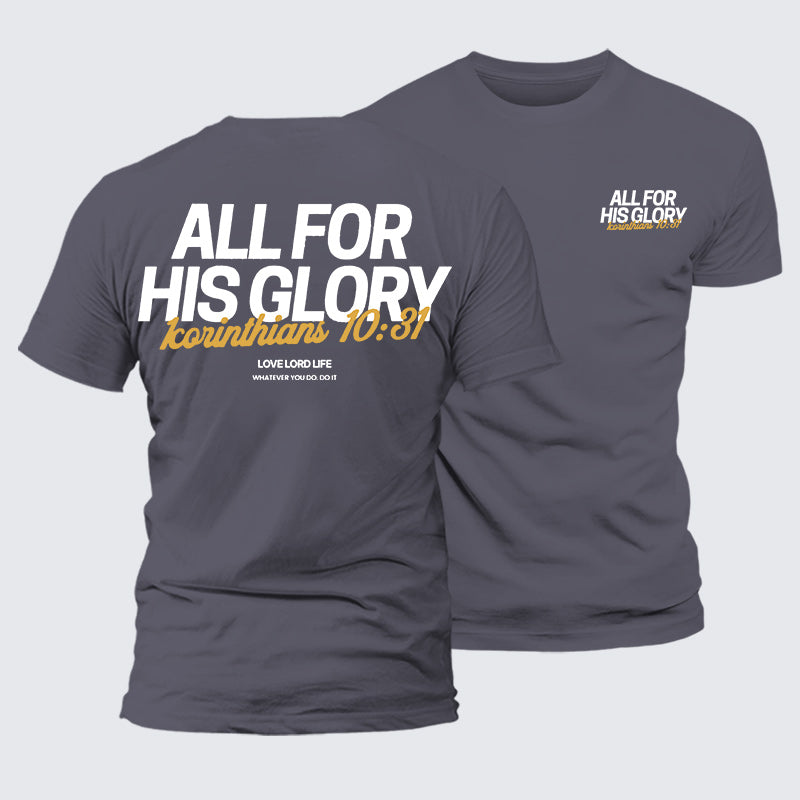 Luxe Mercerized Cotton Tee - All For His Glory