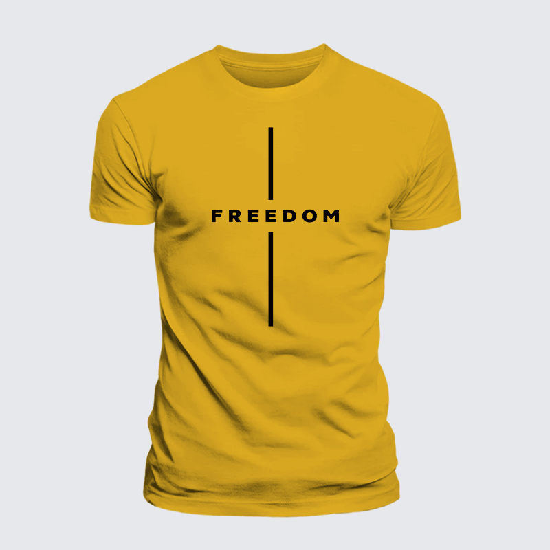 Luxe Mercerized Cotton Tee - Freedom Is Not Free