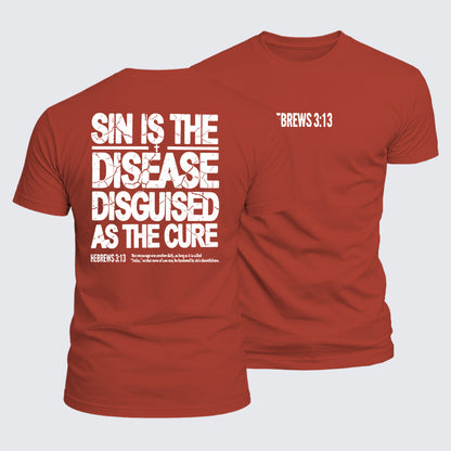 Luxe Mercerized Cotton Tee - Sin Is The Disease