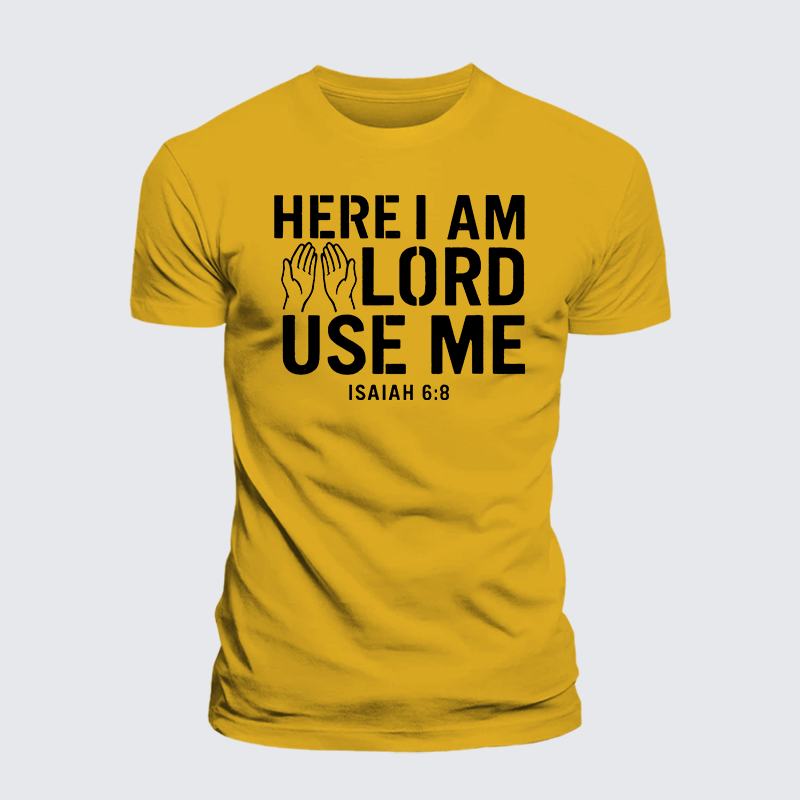 Luxe Mercerized Cotton Tee - Here l am Lord Use Me