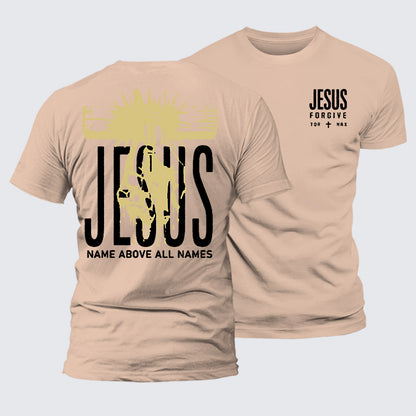 Luxe Mercerized Cotton Tee - Jesus Name Above All Names