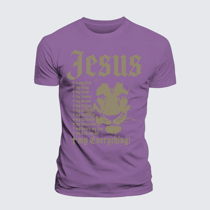 Luxe Mercerized Cotton Tee - Jesus Is My God King Lord