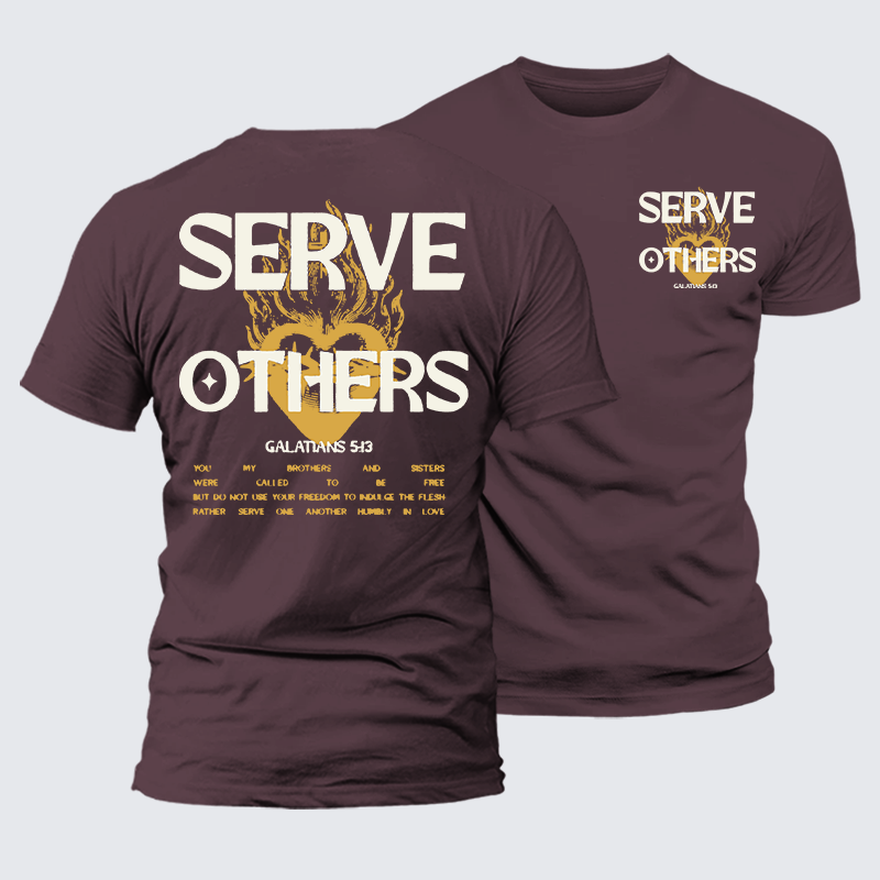 Luxe Mercerized Cotton Tee - Serve Others